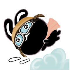 [LINEスタンプ] ゆかいな黒うさ達☆
