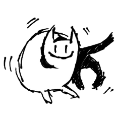 [LINEスタンプ] Cat and monsters