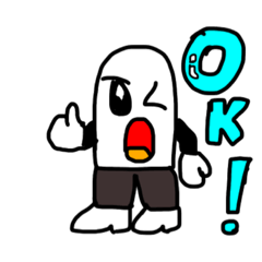 [LINEスタンプ] 消しゴムキャラクター”消しくん”