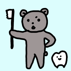 [LINEスタンプ] 矯正くま