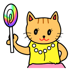 [LINEスタンプ] 猫人間ネココちゃん セリフ無し