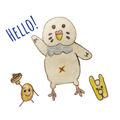 [LINEスタンプ] インコのミルちゃんとキイロちゃん