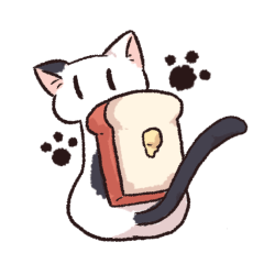 [LINEスタンプ] 猫バタートーストスタンプ