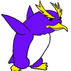 [LINEスタンプ] 空も飛べるペンギン