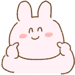 [LINEスタンプ] しろっぽいうさぎさん