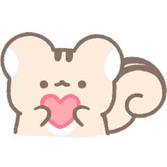 [LINEスタンプ] サラサラかわいいリスだんち