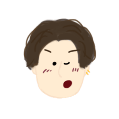 [LINEスタンプ] センター分け