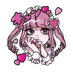 [LINEスタンプ] 萌えきゅん姫カット連合2