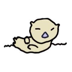 [LINEスタンプ] ズボラッコちゃん