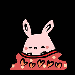 [LINEスタンプ] うさぎのププ