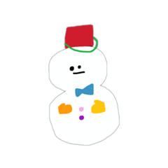 [LINEスタンプ] 雪のひとりごと。①
