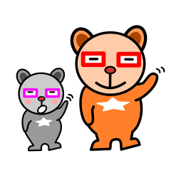 [LINEスタンプ] クマたん親子