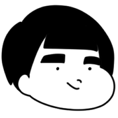 [LINEスタンプ] 眉毛が太い子