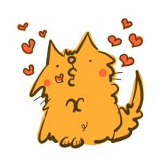 [LINEスタンプ] もじゃ猫。