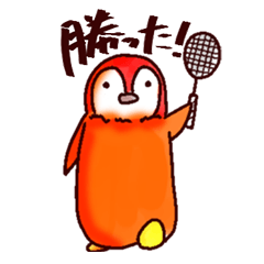 [LINEスタンプ] YCC バドミントン部のペンギンたち