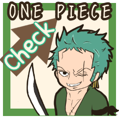 [LINEスタンプ] 毎日使えるデカ文字スタンプ【ONE PIECE】