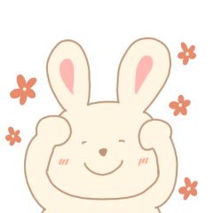 [LINEスタンプ] 心を込めて伝えるほのぼのうさぎの画像（メイン）