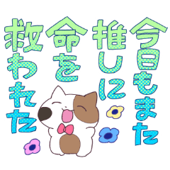 [LINEスタンプ] 推しが大好きなネコちゃん