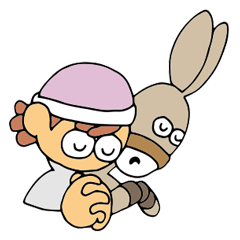 [LINEスタンプ] 羊飼いとロバ4