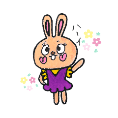 [LINEスタンプ] うさぎランドの日常