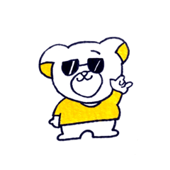 [LINEスタンプ] くま(印象派)