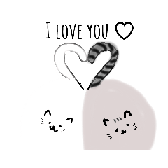 [LINEスタンプ] Meow Meow _ Mochi ＆ Goma