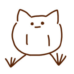 [LINEスタンプ] 足の生えたねこ