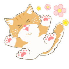 [LINEスタンプ] 動く♩茶白猫ぽこ太