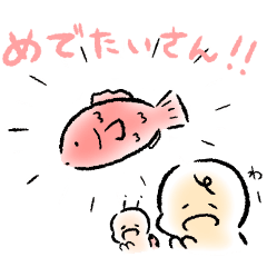 [LINEスタンプ] てんとむしくんとぼくくん