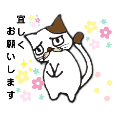 [LINEスタンプ] 猫の目力