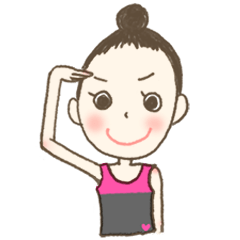 [LINEスタンプ] 新体操Girlシニヨンちゃんの敬語Vr.