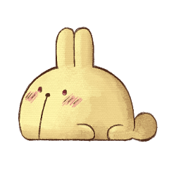 [LINEスタンプ] Qーキ ウサギ