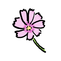 [LINEスタンプ] 手書きの花