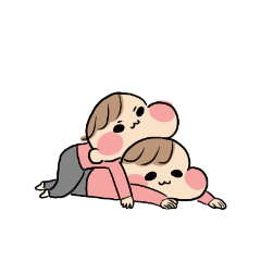 [LINEスタンプ] ぼぶさんちの双子スタンプ