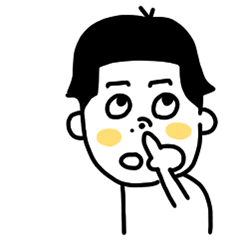 [LINEスタンプ] 前髪ぱっつん小僧