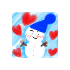 [LINEスタンプ] 雪だるま＆雪うさぎ