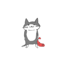 [LINEスタンプ] ぼんやりしたねこ