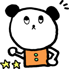 [LINEスタンプ] くまみたいなぱんだ