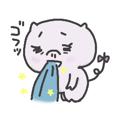 [LINEスタンプ] ちょっと疲れ気味のこぶた