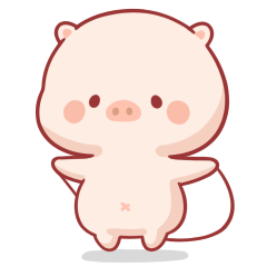 [LINEスタンプ] かわいい子豚10