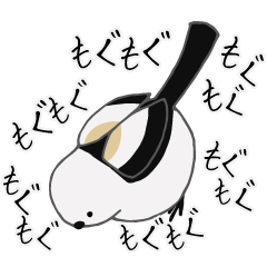 [LINEスタンプ] くいしんぼシマエナガ、しーちゃんの日常