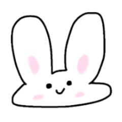 [LINEスタンプ] ぽわうさ