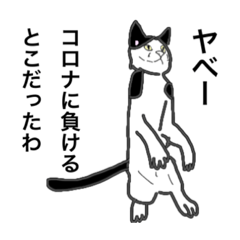 [LINEスタンプ] 闘う黒猫の擬音語スタンプなど