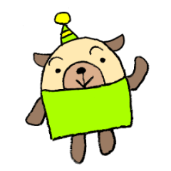 [LINEスタンプ] クマみたいなわんこのスタンプ