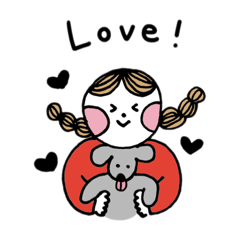 [LINEスタンプ] lovely hoppe