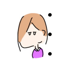 [LINEスタンプ] センターわけ女子