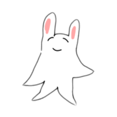 [LINEスタンプ] 奥村君が描いたうさぎ