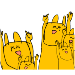 [LINEスタンプ] うさぴと仲間達