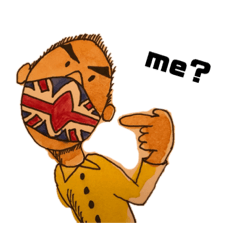 [LINEスタンプ] ロンドン／ブラ散歩のサクマさん