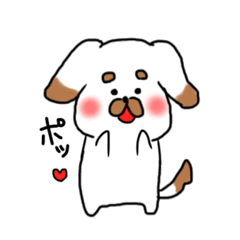 [LINEスタンプ] いぬぽよ